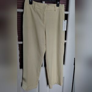 NWT Rachel Zoe Soft Yellow Straight-Leg Trousers Size M